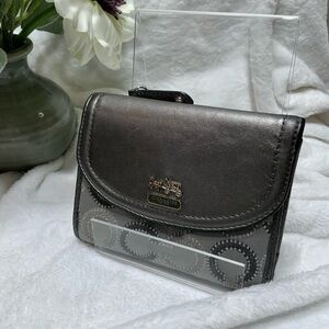 Coach Metallic Gray Women's Wallet